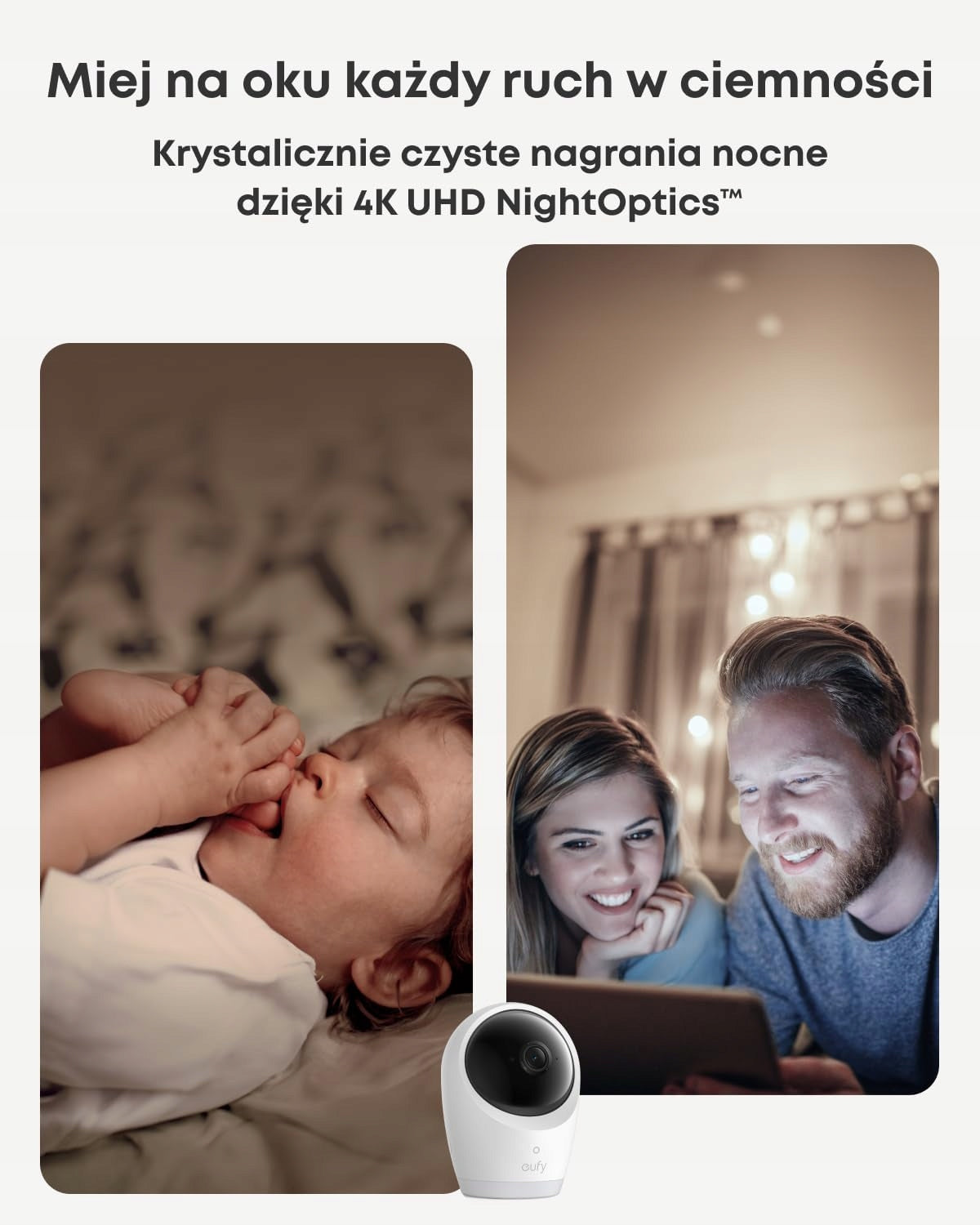 NANNY WITH CAMERA 4K ROTATION 330° NIGHT WIFI BATTERY 5000MAH Kind breathing monitor
