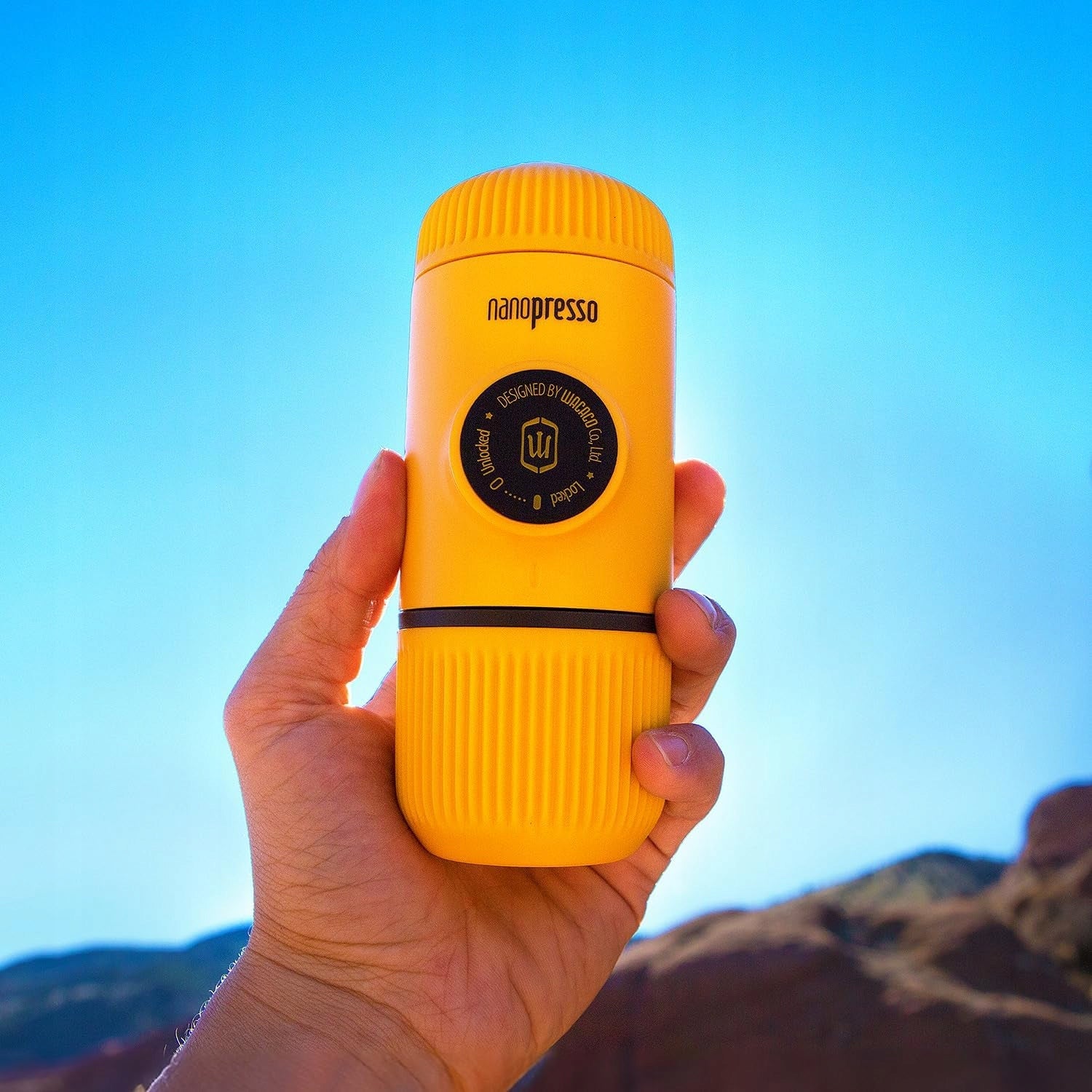 NANOPRESSO PORTABLE ESPRESSO MACHINE TRAVEL YELLOW UPGRADED VERSION Manufacturer code przenośne espresso podróżne