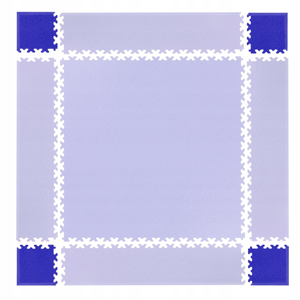 Eckteile für Faltcover, blau, 4 Stk. 