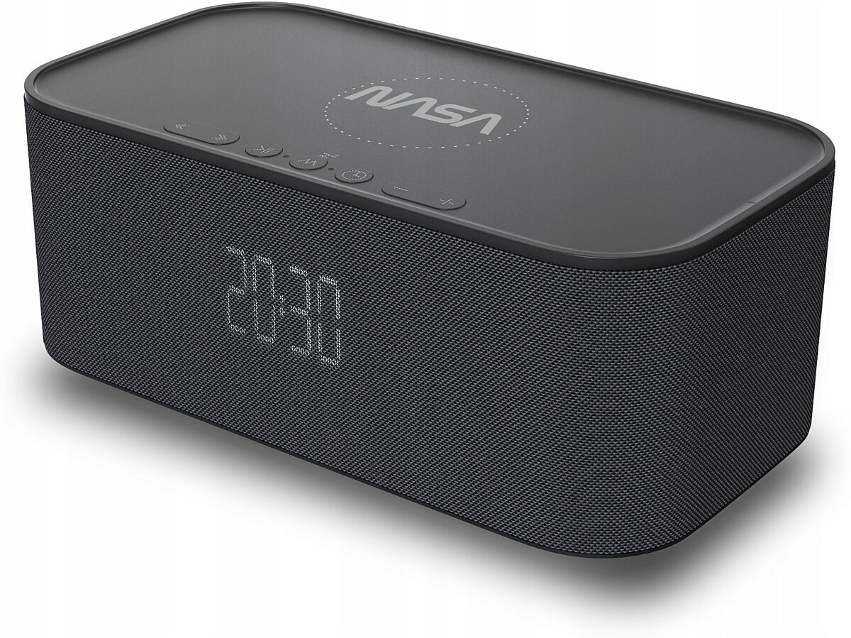 NASA SPC800 Bluetooth Speaker Wireless Charger Phone Clock Alarm Clock