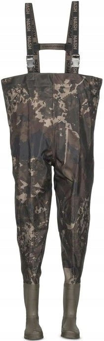 NASH ZERO TOLERANCE HD WADERS CAMO, SIZE 44