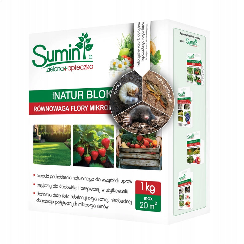 NATUR BLOCKER FOR MOLE SHOOTS TURQUOISE NEMATODES MUSHROOMS PROTECTION 1KG SUMIN