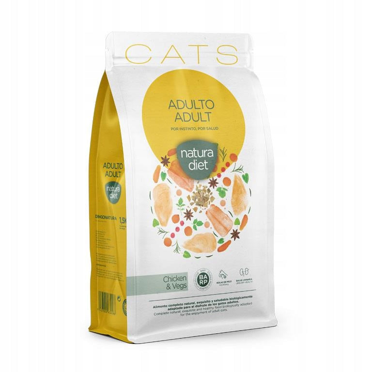 NATURA DIET CAT ADULT CHICKEN WITH VEGETABLES 1,5kg