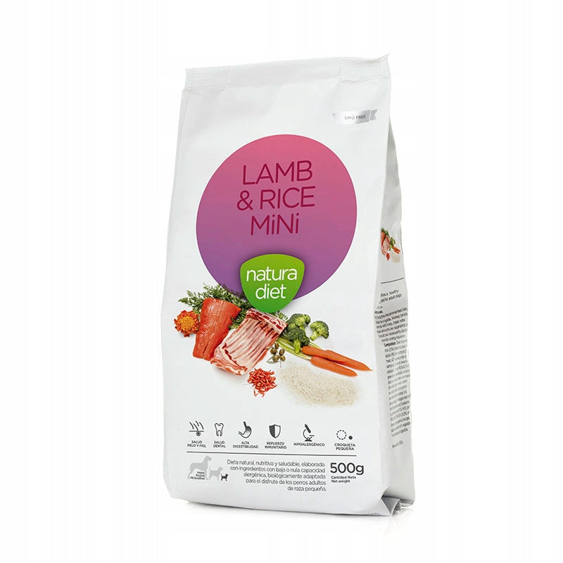 NATURA DIET LAMB WITH RICE - small breeds - 500 g