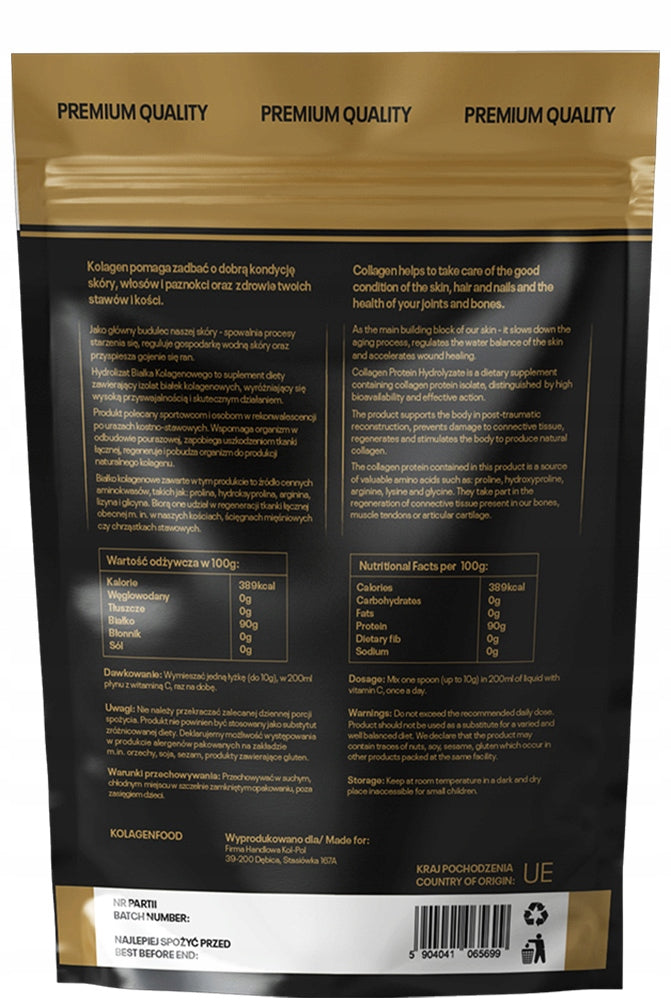 NATURAL BEEF COLLAGEN 150g Hydrolyzate Powder EAN (GTIN) 5904041065699