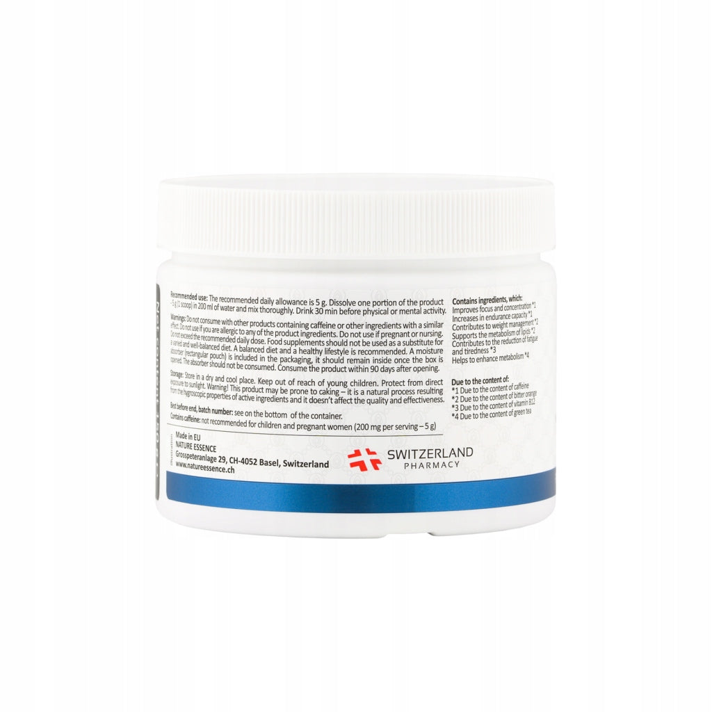 NATURAL CAFFEINE NATURE ESSENCE PRE-WORKOUT LADY ENERGY FAT BURNER Manufacturer code HLO_955