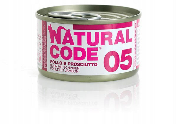 NATURAL CODE 05 CHICKEN AND HAM 85G