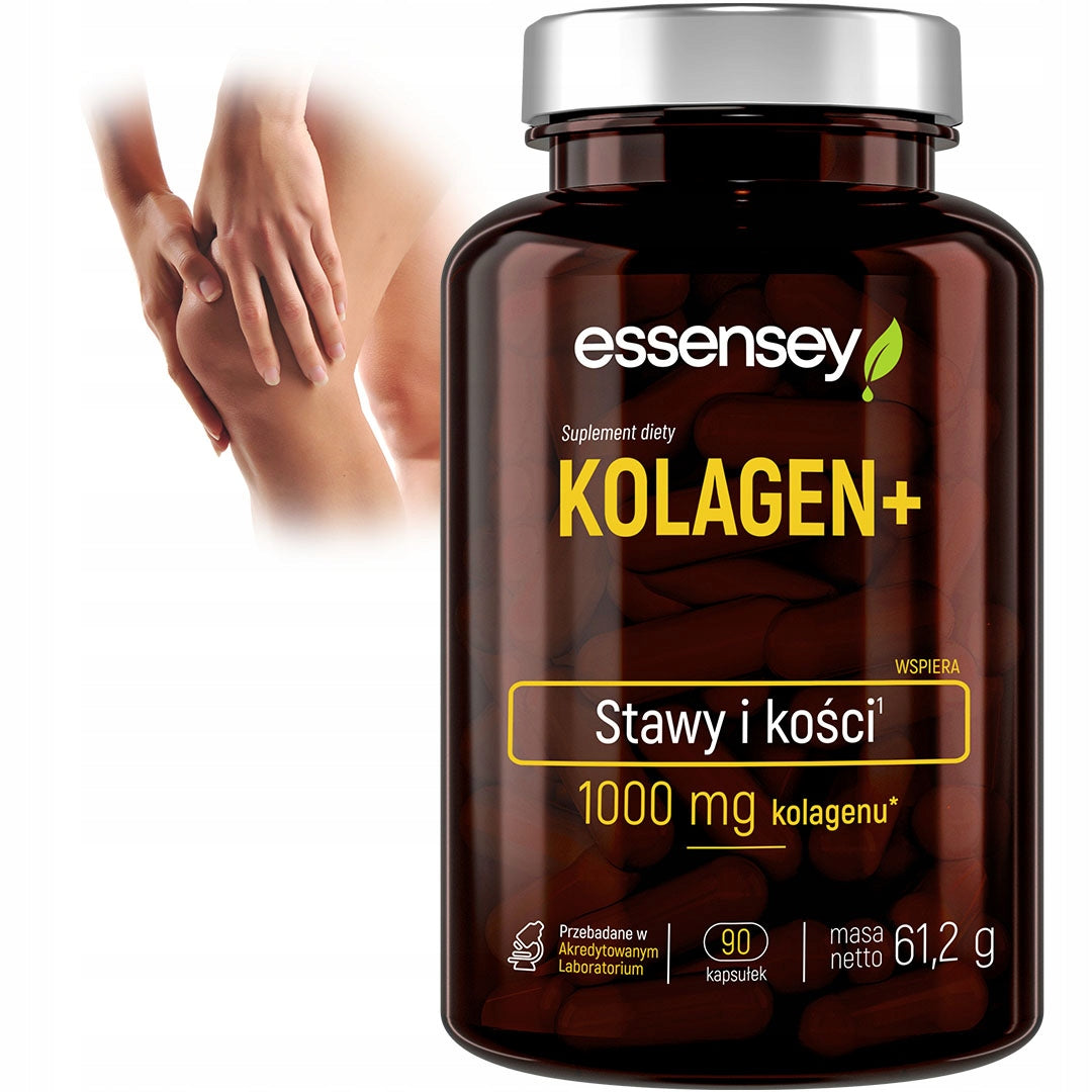 NATURAL COLLAGEN For Joints Bone Teeth Skin Capillaries + VITAMIN C 90 KAPS Expiration date not specified