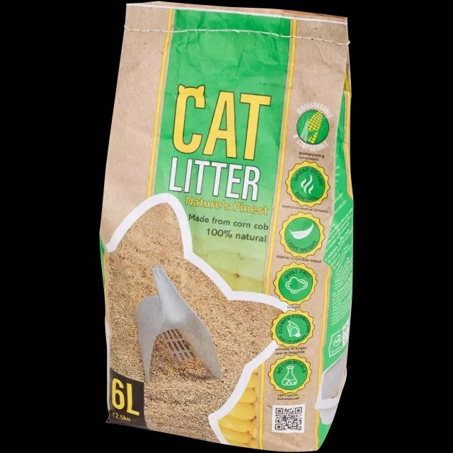 NATURAL CORN LITTER FOR CATS CAT LITTER 6 L