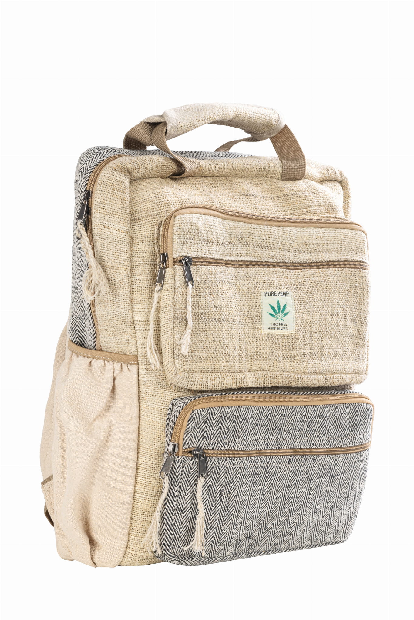 NATURAL CUBE HEMP CITY SCHOOL BACKPACK Brand no brand