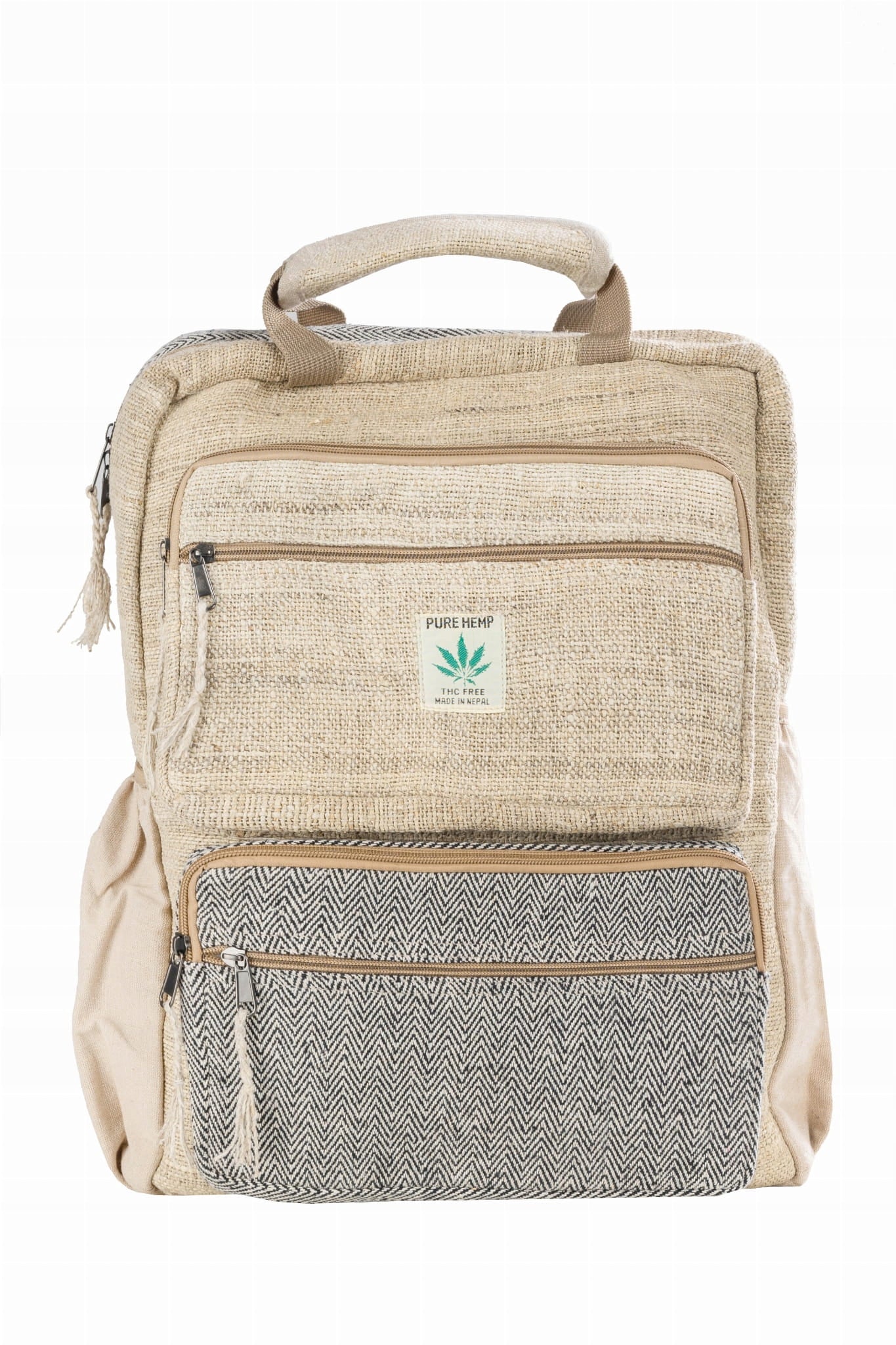 NATURAL CUBE HEMP CITY SCHOOL BACKPACK