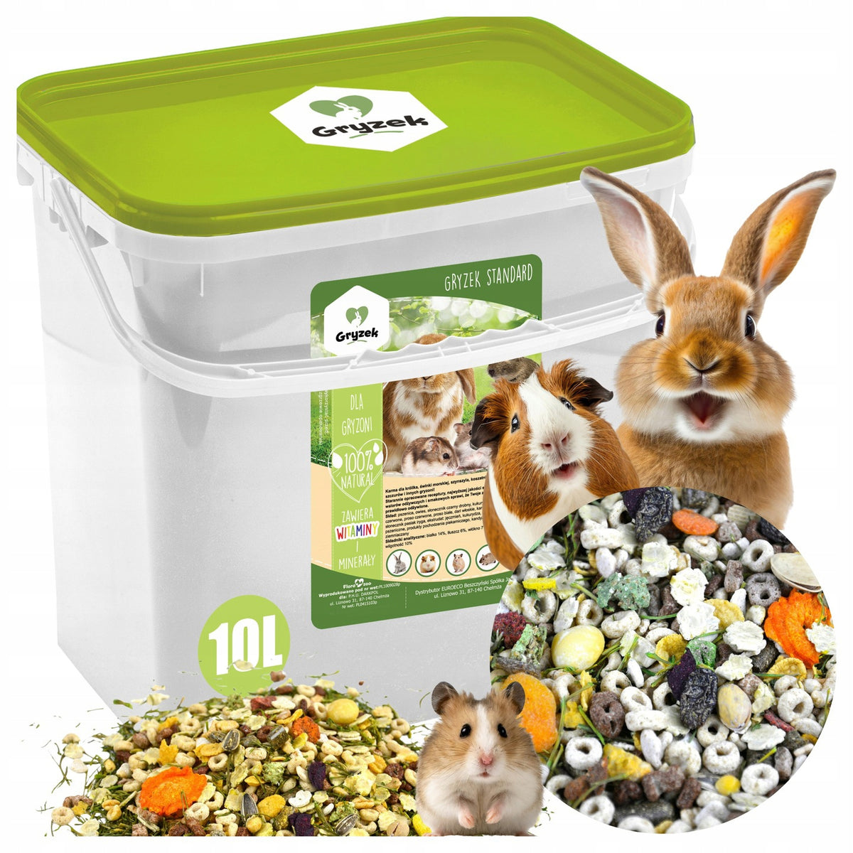 NATURAL FOOD FOR HAMSTER PIG RABBIT