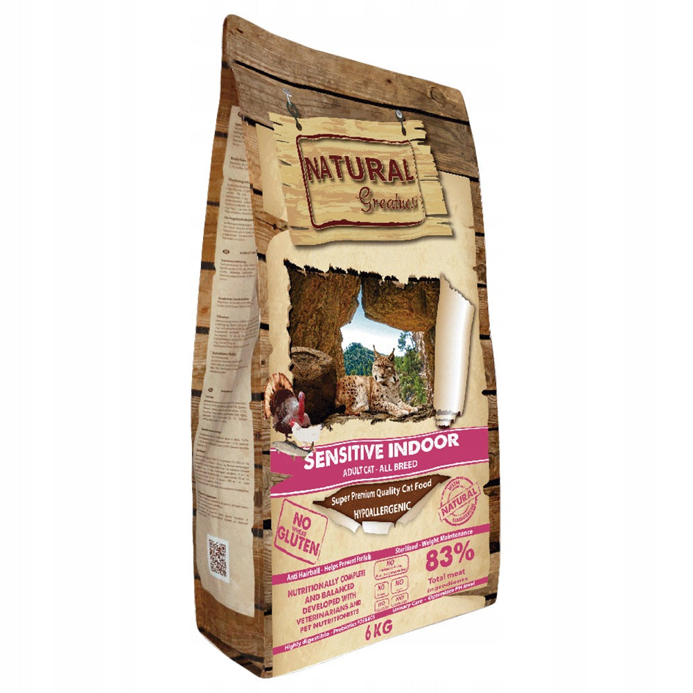 NATURAL GREATNESS STERILIZED INDOOR CAT FOOD STERILIZED 6KG