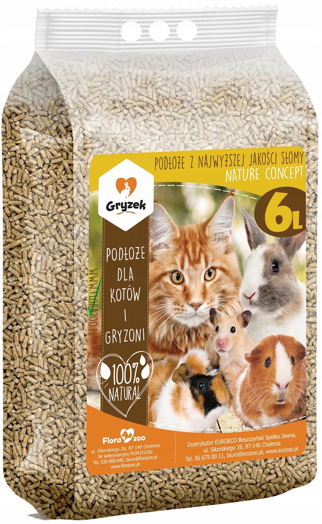 NATURAL LITTER Bedding PELLET FOR LITTER BOX CAGE FOR RABBIT CAT PIGS Manufacturer code ŻWIREK PODŁOŻE DO KUWETA KLATKA