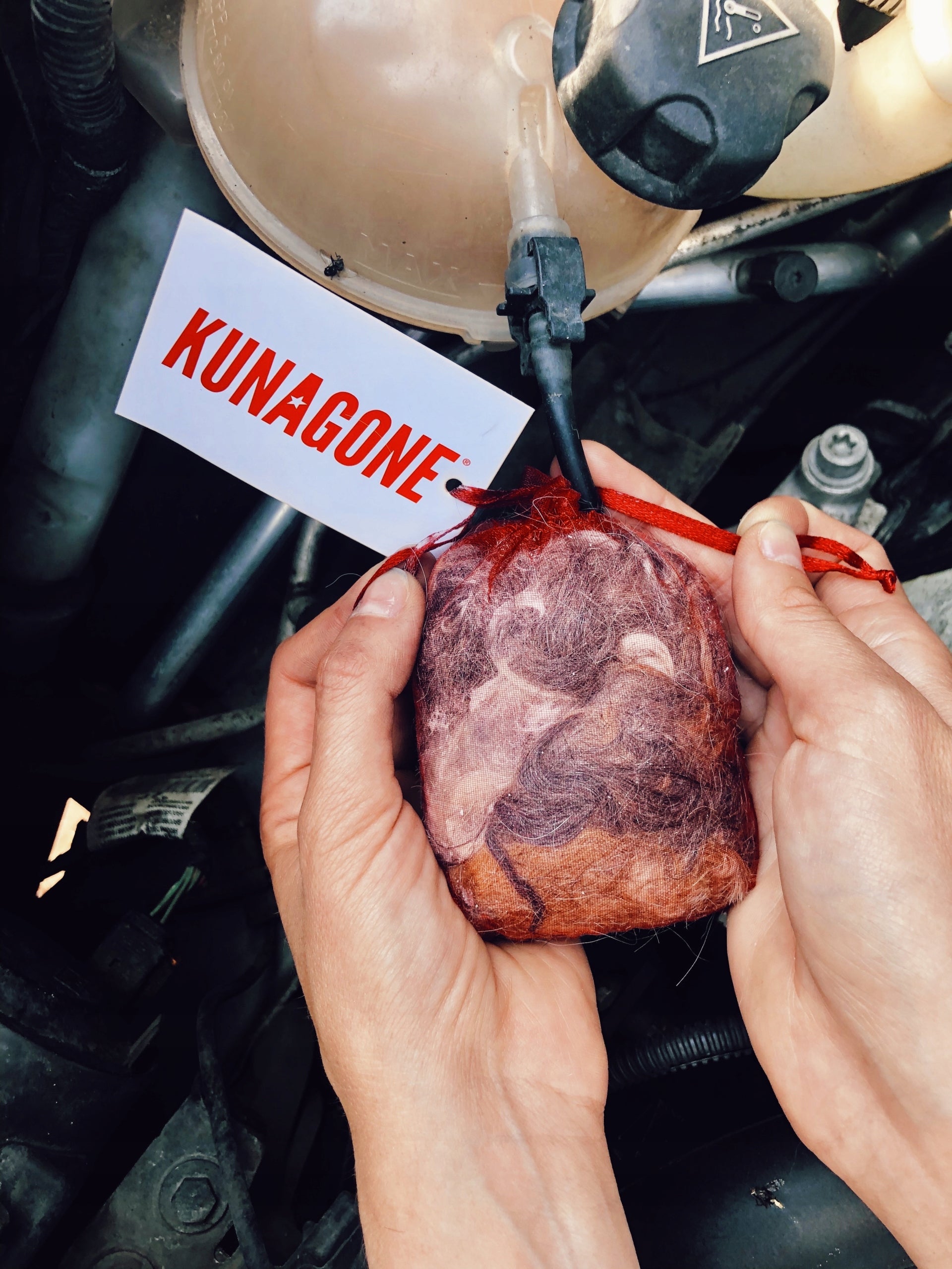 NATURAL MARTENS REPELLENT FOR CAR KUNAGONE AGAINST MARTENS 4x1-PACK Brand Kunagone