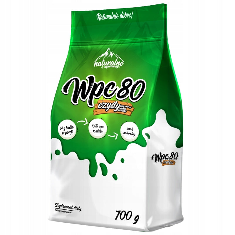 NATURAL PROTEIN powder concentrate WPC 80 conditioner without additives 700g Expiration date at least 1 year from the date of purchase