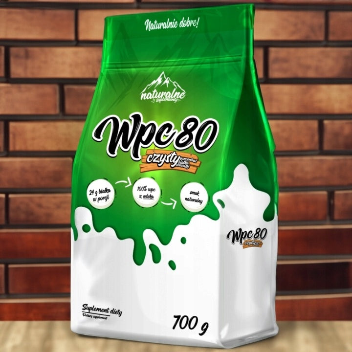 NATURAL PROTEIN powder concentrate WPC 80 without additives CAKE 700g Manufacturer code 5234364767888887866546464565456454443522