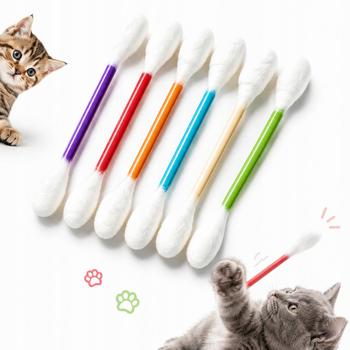 NATURAL TOY FOR CAT STICK TEETHER STICK WITH CATNIP 6PCS