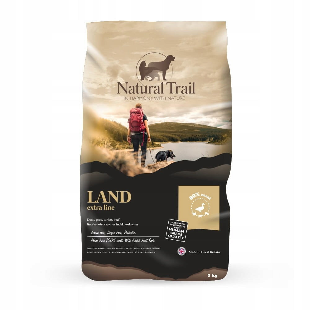 NATURAL TRAIL Dog Land 80% Meat 2kg