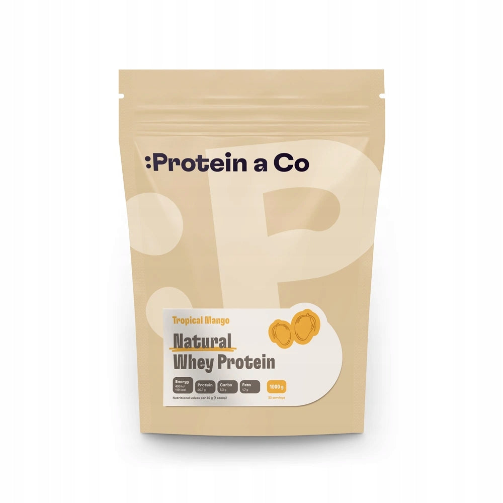 NATURAL WHEY – the highest quality whey protein without chemicals, 1 kg, Mango