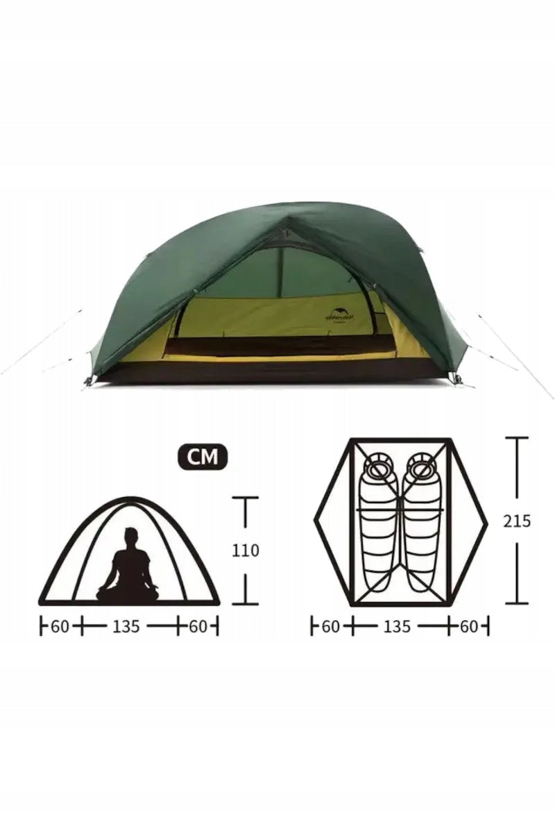 NATUREHIKE Star River 2 210T NH17T012-T 2os Hiking Tent. Manufacturer code 6927595789049