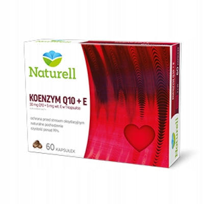 NATURELL COENZYME Q10 + VITAMIN E 60 capsules