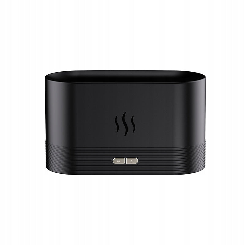 NAWILŻACZ POWIETRZA LAMPKA NOCNA EFEKT PŁOMIENIA LED DYFUZOR czarny Type ultrasonic humidifier