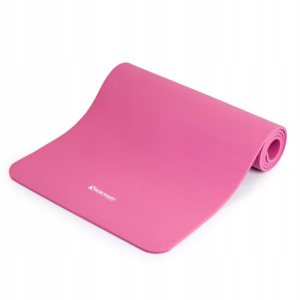 NBR FITNESS MAT for exercise YOGA PILATES non-slip THICK pink Color pink