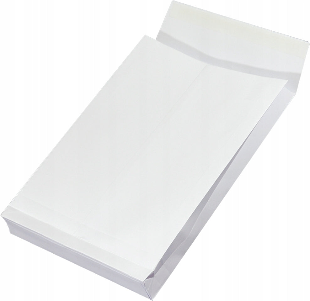 NC C4 Expandable Envelope with Strap HK 25pcs White