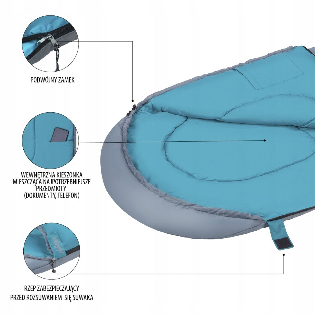 NC2008 GREY-GREEN SLEEPING BAG SIZE. M NILS CAMP Manufacturer code NC2008