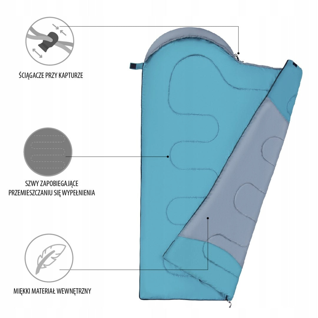 NC2008 GREY-GREEN SLEEPING BAG SIZE. M NILS CAMP Packaging status original