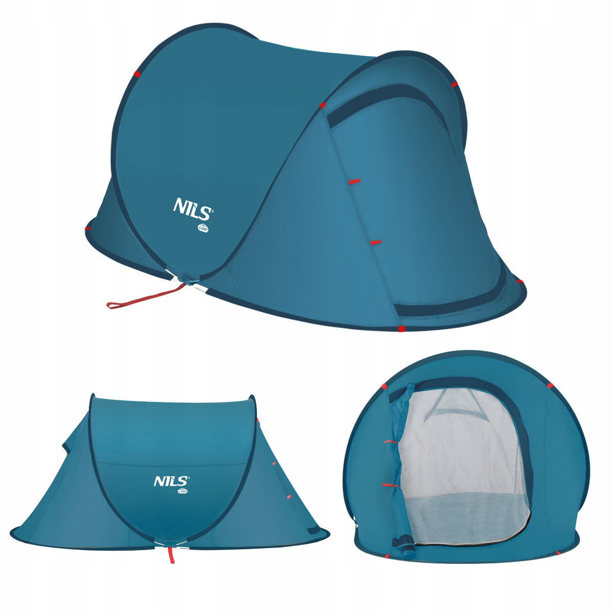 NC3743 CAMPING TENT SELF-FOLDING BLUE NILS CAMP Color blue