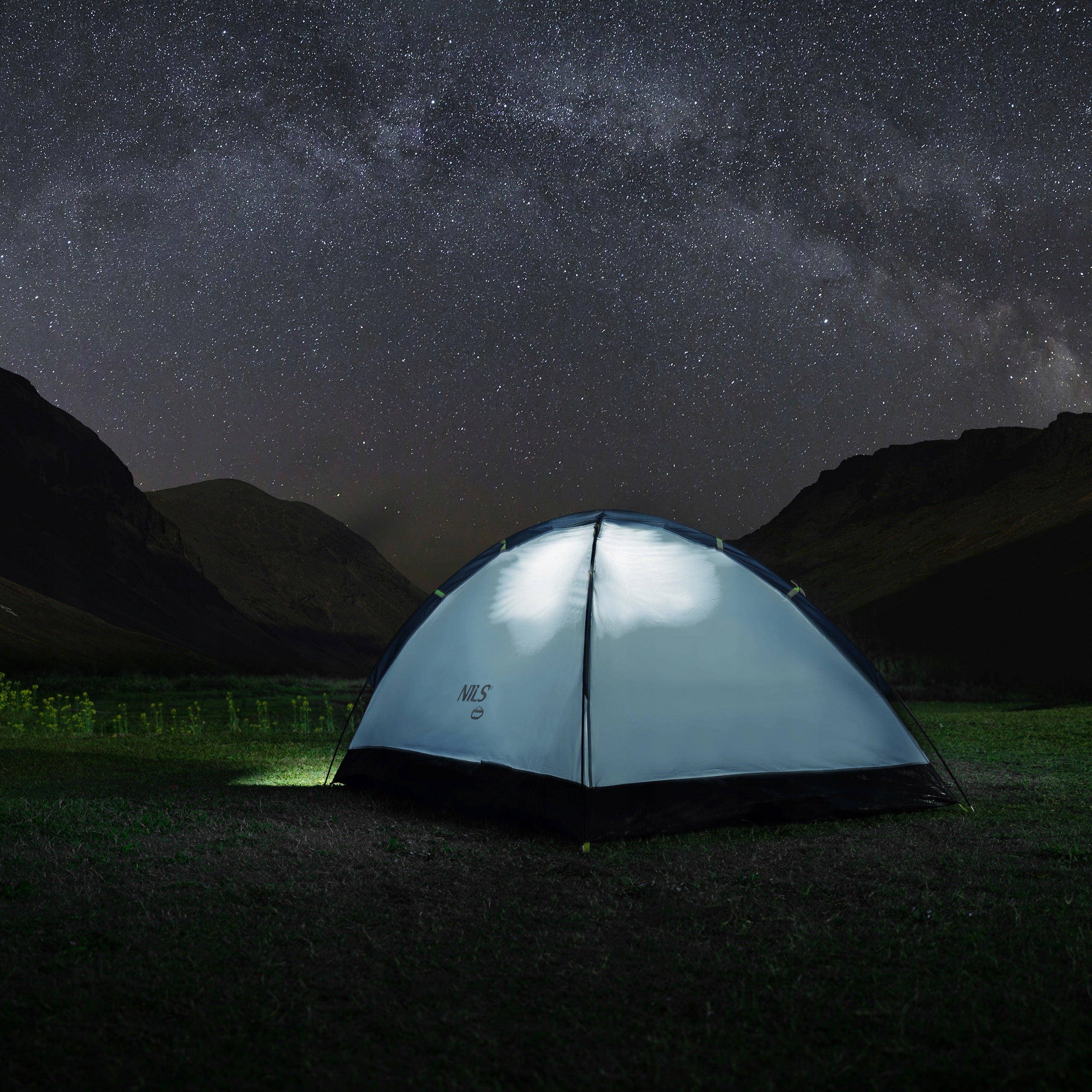 NC6033 CAMPING TENT GREY-BLUE NIGHTFALL NILS CAMP Brand Nils Camp