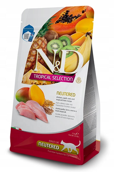 ND Cat Tropical Selection 5kg Neutered Chicken Brand Farmina