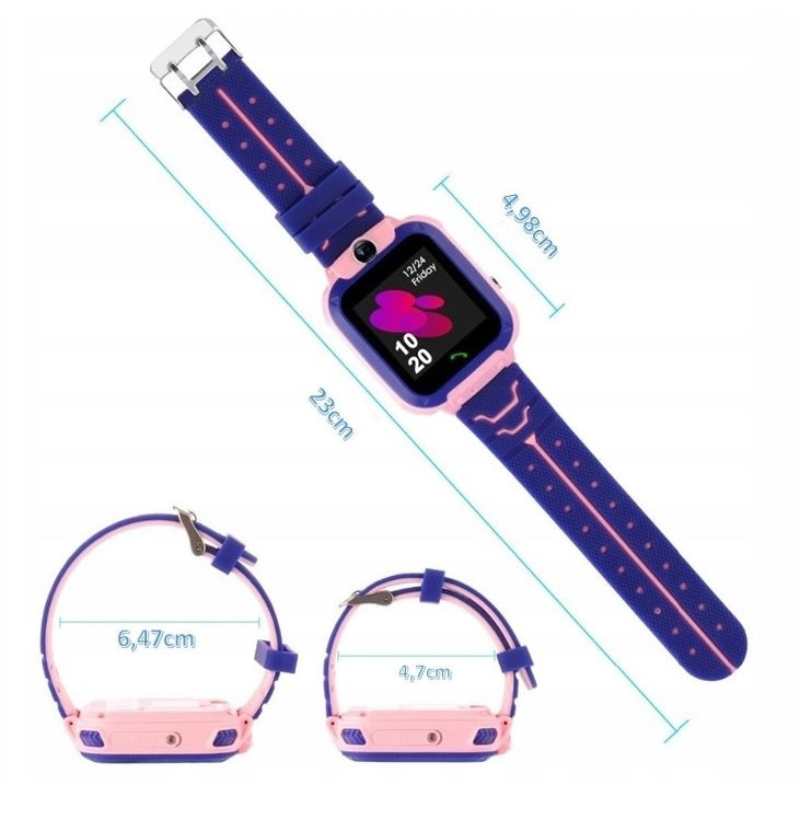 ND41_dS_52964 Smartwatch for children Q12 pink PL waterproof Product weight with unit packaging 0.14 kg