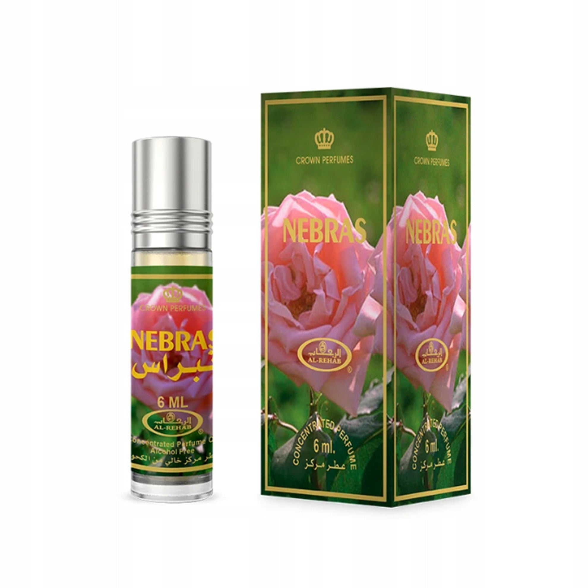 NEBRAS ARABIC PERFUME IN POWDER FLOWER OIL 6 ml AL REHAB Packaging status original