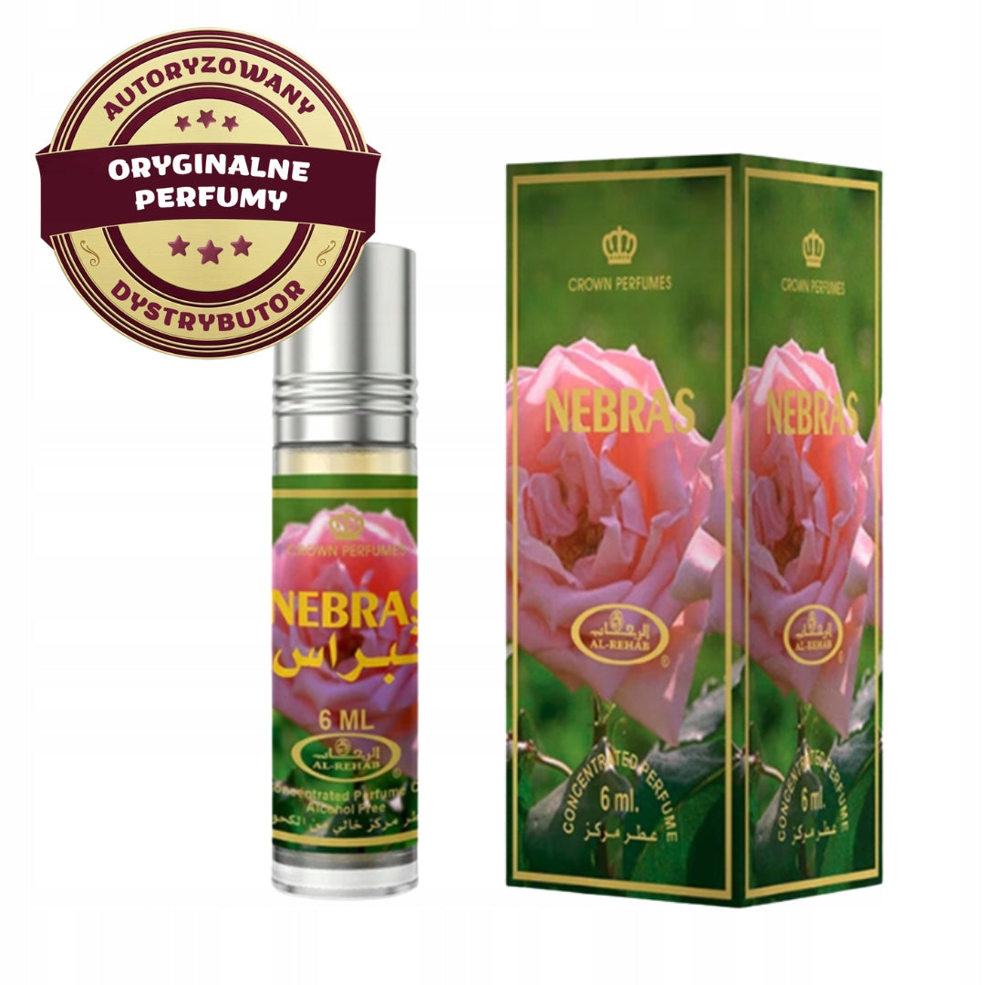 NEBRAS ARABIC PERFUME IN POWDER FLOWER OIL 6 ml AL REHAB