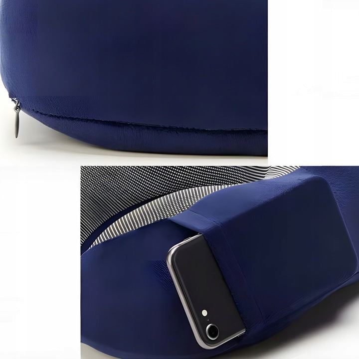 NECK CROISSANT TRAVEL PILLOW FOR AIRPLANE HEADREST MEMORY FOAM EAN (GTIN) 5905999111414