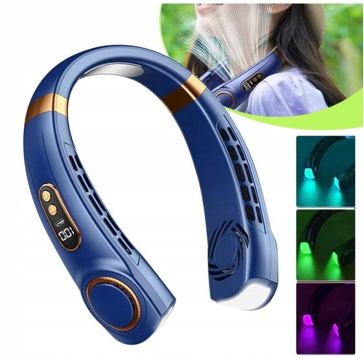 NECK FAN 5-STAGE SPEED CONTROL STRONG BLUE