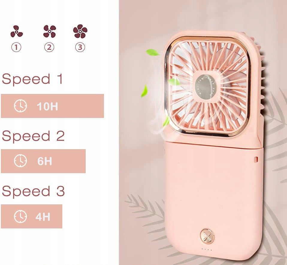NECK FAN FOLDING HANDHELD FAN WITH PHONE HOLDER Fan type circulator