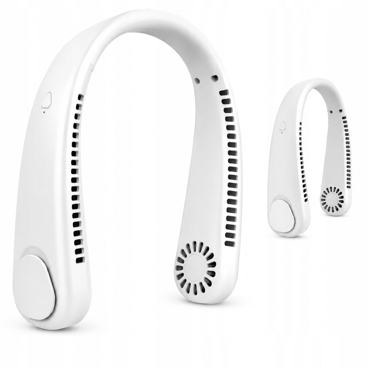 NECK FAN PORTABLE WIRELESS USB-C 3 MODES WHITE Packaging status original