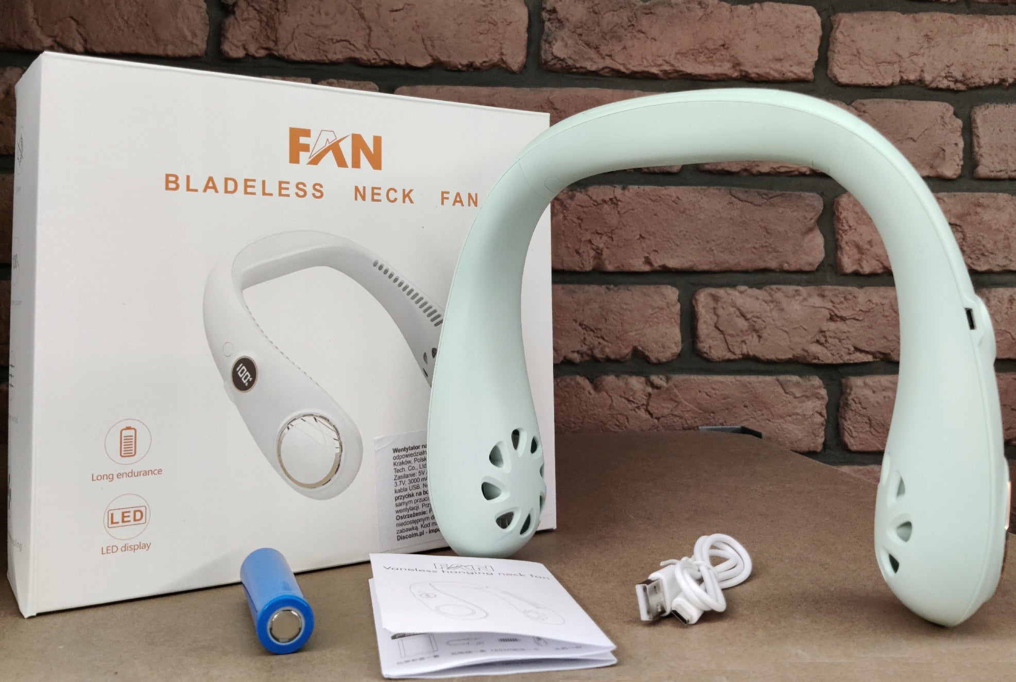 NECK FAN WIRELESS FAN PORTABLE QUIET COOLING SCREEN EAN (GTIN) 6953478724692