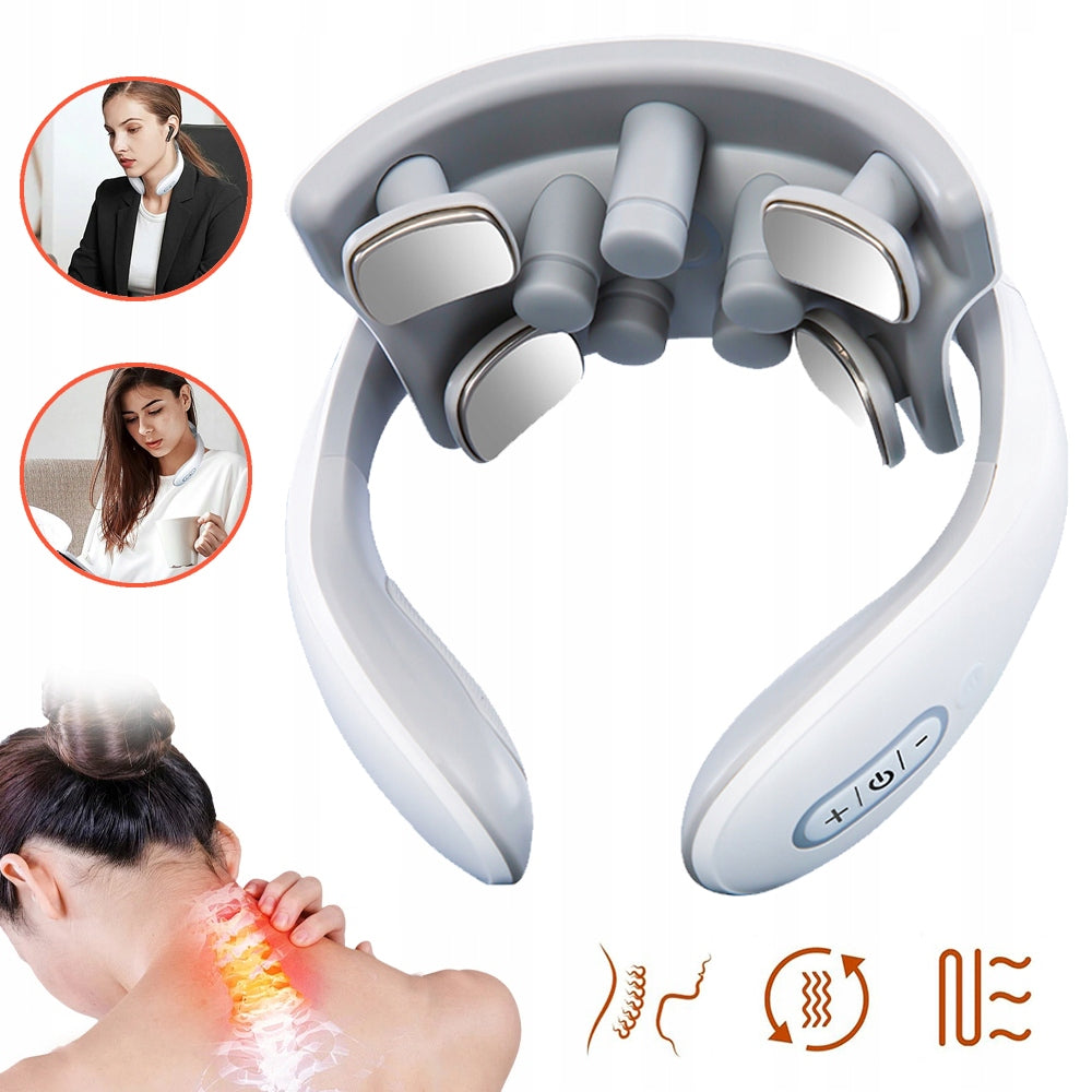 NECK MASSAGE DEVICE, ELECTRIC MASSAGE DEVICE WITH HEAT