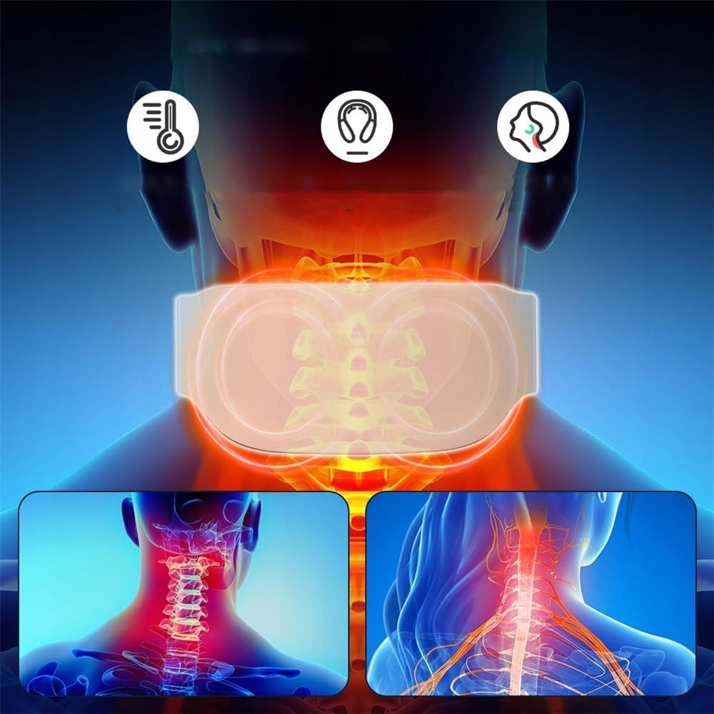 NECK MASSAGE DEVICE WITH HEAT, ELECTRIC PORTABLE NECK MASSAGE Packaging status original