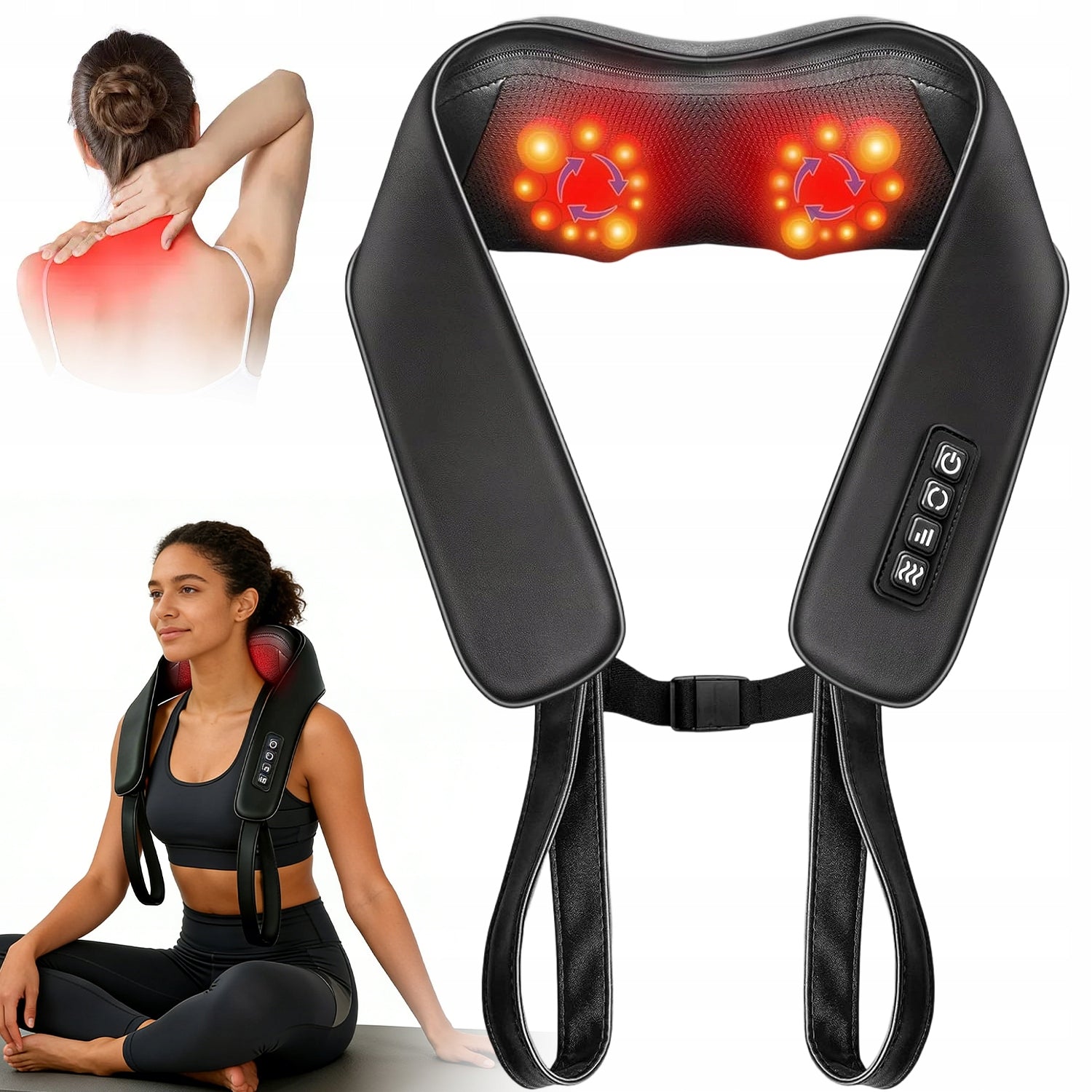NECK MASSAGER 20 HEADS PORTABLE PERFECT GIFT FOR DAD'S MOM