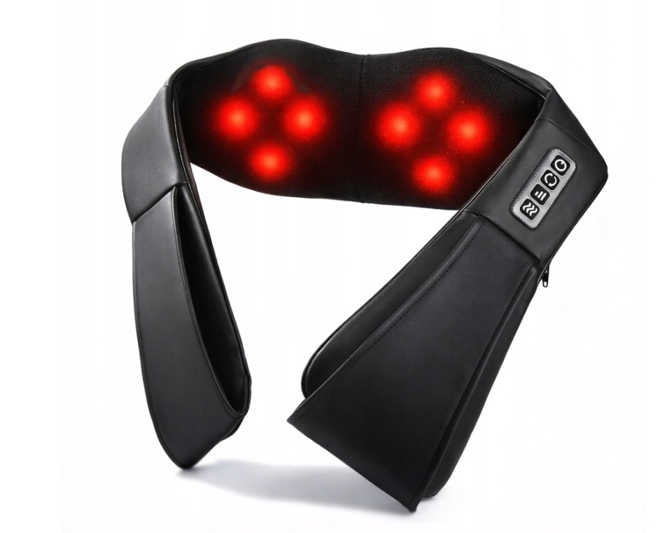 NECK MASSAGER 20 HEADS WITH HEATING FUNCTION 3 SPEEDS RELAXATION