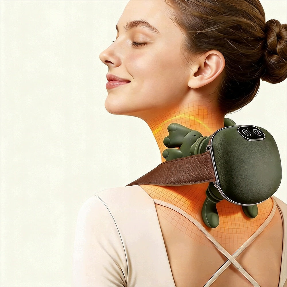 NECK MASSAGER 4D DEEP PRESSURE SHIATSU INFRARED QUIET MOTOR FOR GIFT Packaging status original