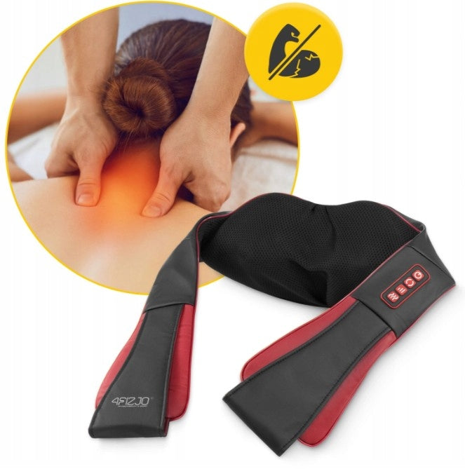 NECK MASSAGER BACK BODY MASSAGE BELT SHIATSU PRO 4FIZJO Cherry Brand 4FIZJO