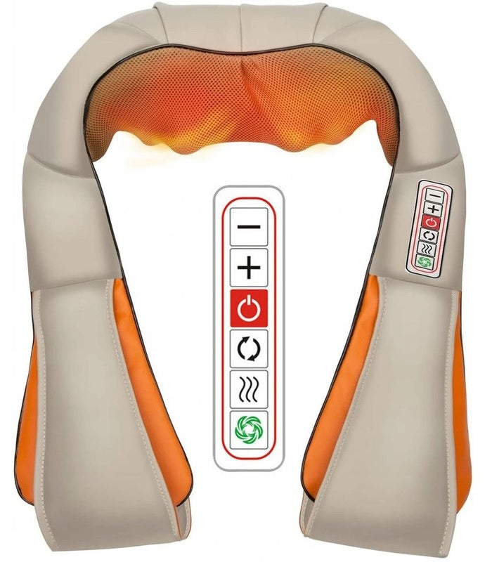 NECK MASSAGER BACK BODY SHIATSU 3D 6 MODES HEATING LIGHT EAN (GTIN) 5905398050215