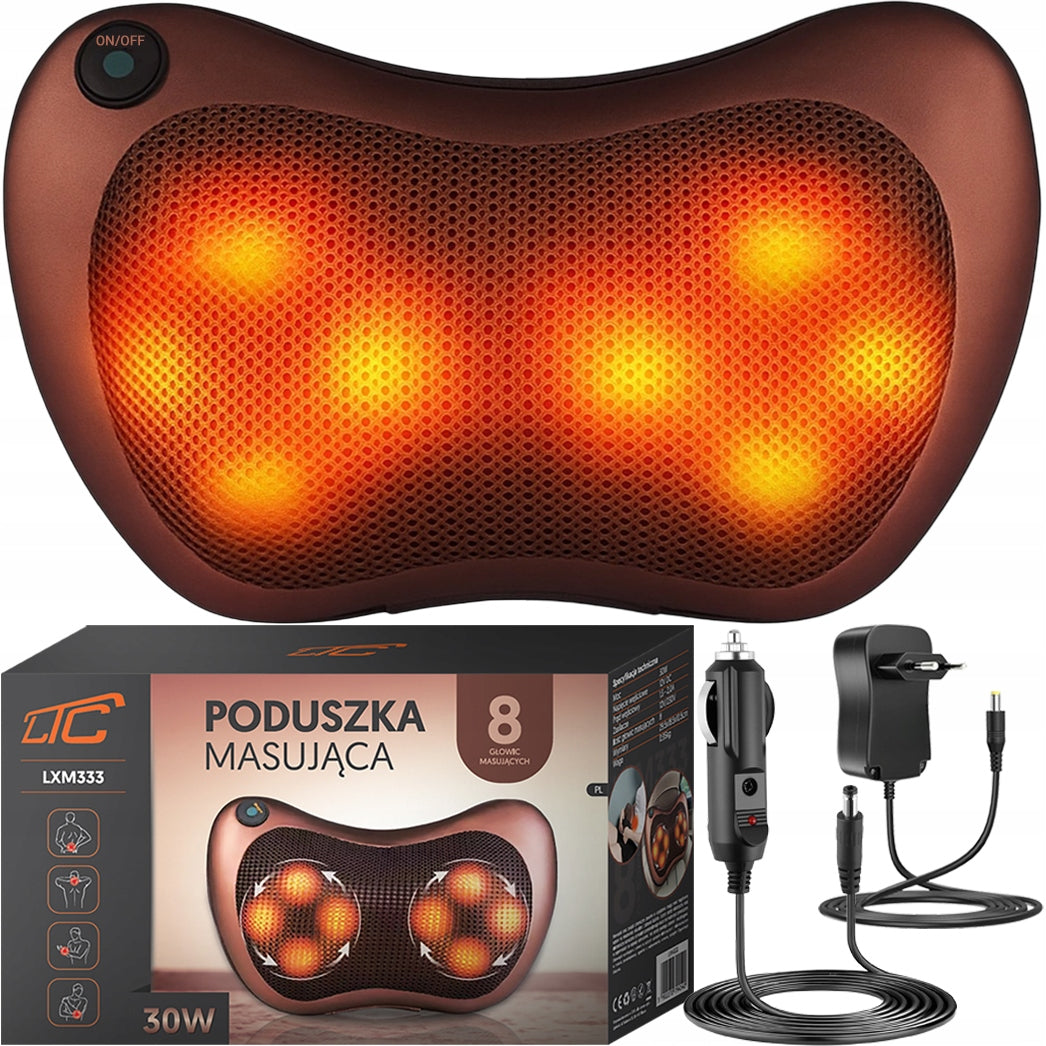 NECK MASSAGER BACK FOOT BODY HEATED MASSAGE PILLOW PRO +